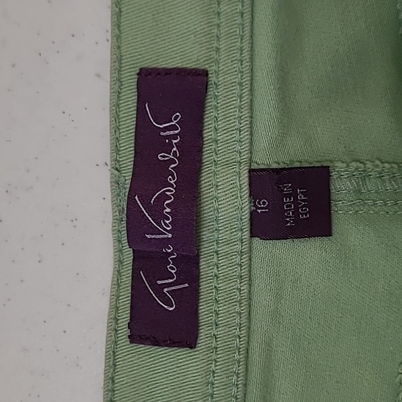 💥3for$12💥 Gloria Vanderbilt mint green Amanda jean Capris size 16 - Picture 5 of 13